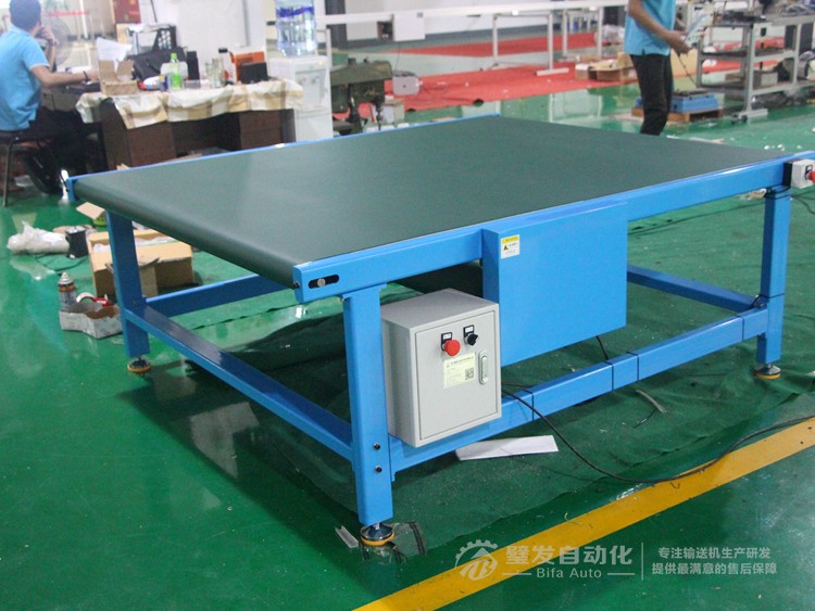 藍(lán)色碳鋼烤漆大線結(jié)構(gòu)皮帶輸送機